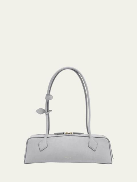 Alaïa Le Teckel Medium Suede Shoulder Bag