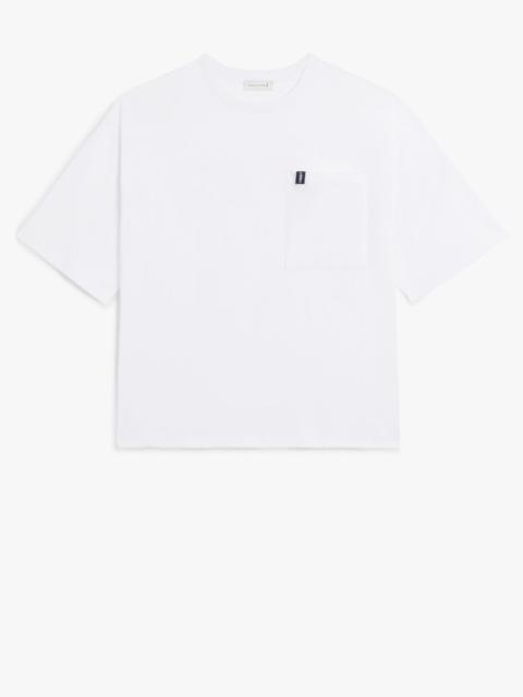 Mackintosh RAIN OR SHINE WHITE COTTON DROP SHOULDER T-SHIRT | GJM-216
