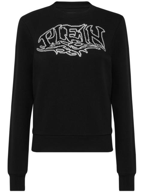 logo-embellished cotton sweatshirt