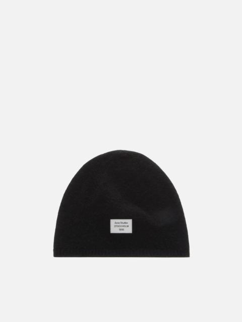 Acne Studios Cashmere beanie with logo - Black