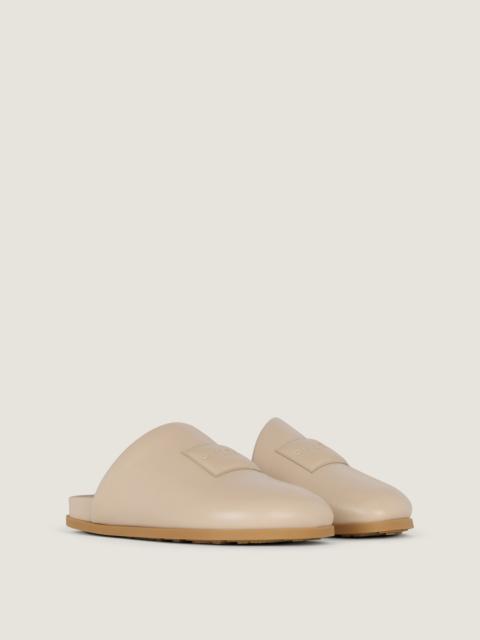 Givenchy LABEL FLAT MULES IN NAPPA LEATHER
