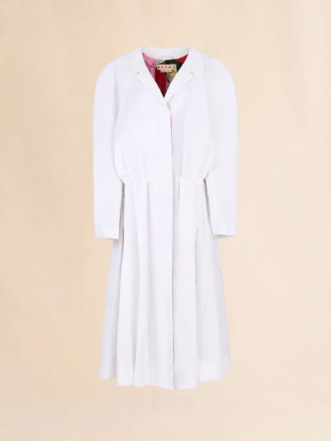 Marni BLACK BONDED COTTON OVERSIZED DUSTER COAT