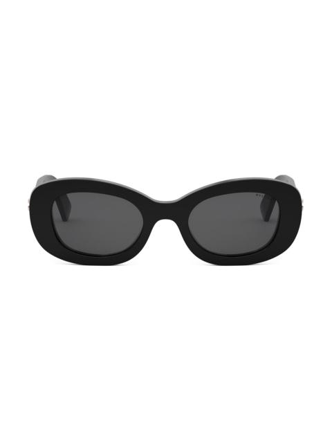 BVLGARI Women's B. Zero1 50MM Oval Sunglasses - Grey Black