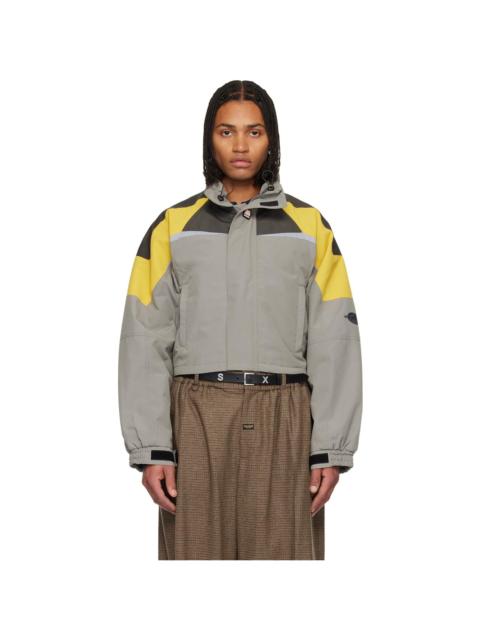 Martine Rose Gray Shrunken Sports Jacket