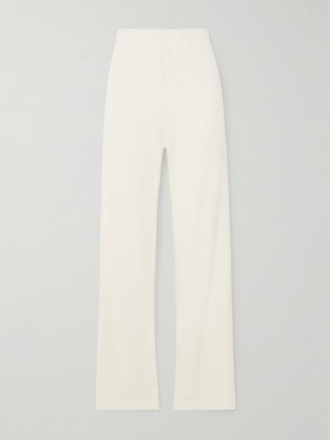 ÉTERNE Cotton And Modal-blend Jersey Straight-leg Sweatpants