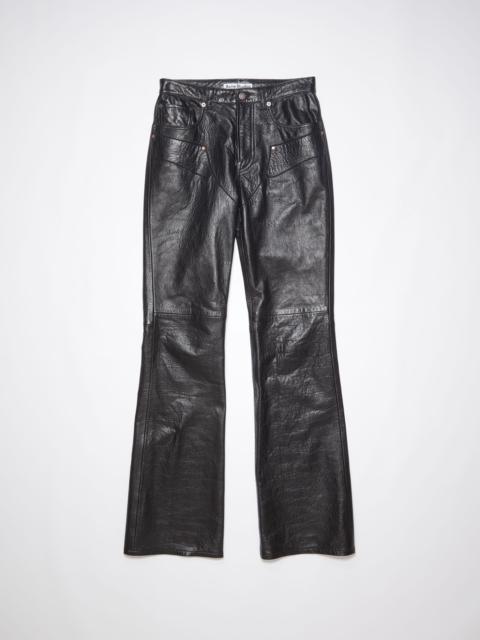 Leather trousers - Black