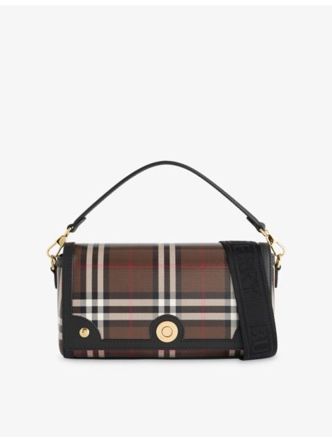 Burberry Note Small Coated-Canvas Crossbody Bag