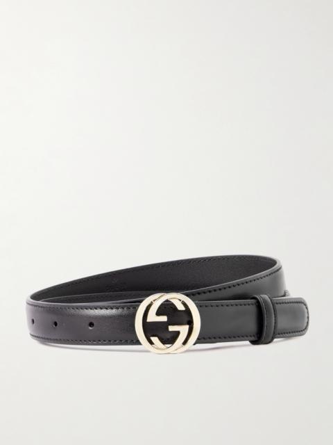 GUCCI Plutone Leather Belt