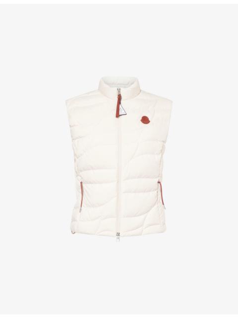Moncler Grenoble Brand-Badge High-Neck Shell-Down Gilet