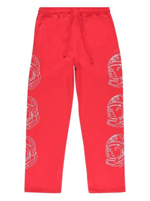 BILLIONAIRE BOYS CLUB helmet-print track pants
