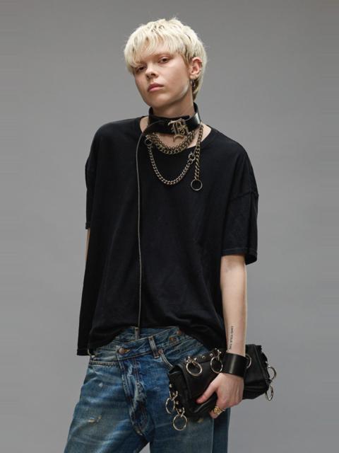 R13 RELAXED CASHMERE T - BLACK