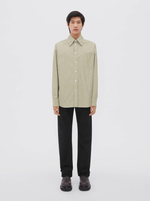 Bottega Veneta striped compact cotton shirt