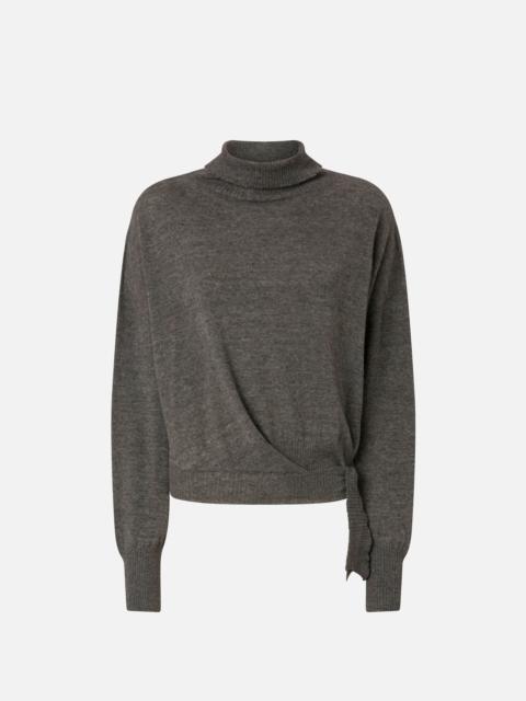 PINKO KNIT POLO-NECK SWEATER