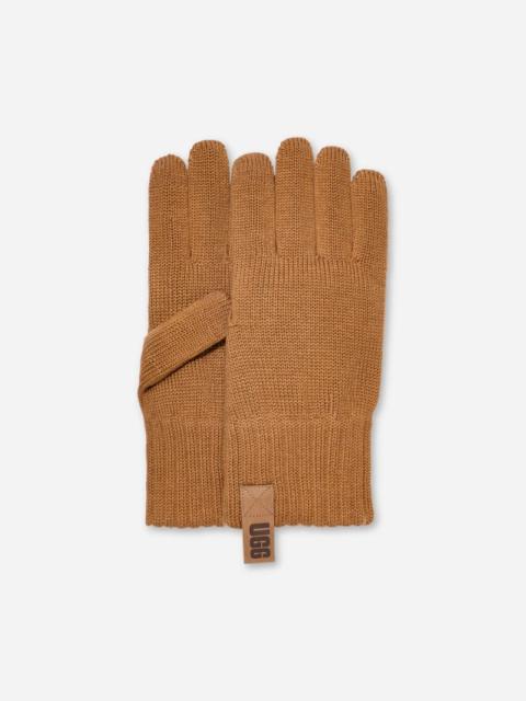 UGG ® Men's Lightweight Glove Knit/Recycled Materials in Chestnut