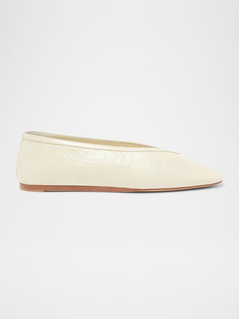 LE MONDE BÉRYL Luna Leather Ballerina Flats
