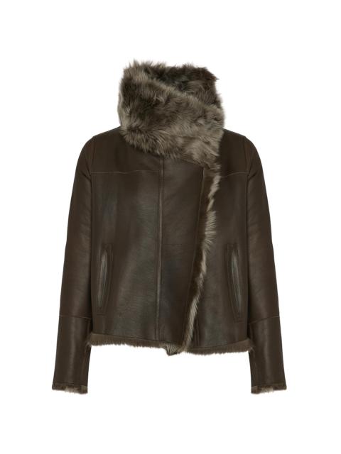 Yves Salomon Women's Veste Reversible Leather & Shearling Jacket - Alpes