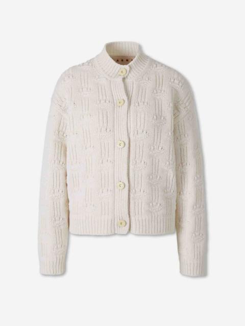 Marni TEXTURED KNIT CARDIGAN