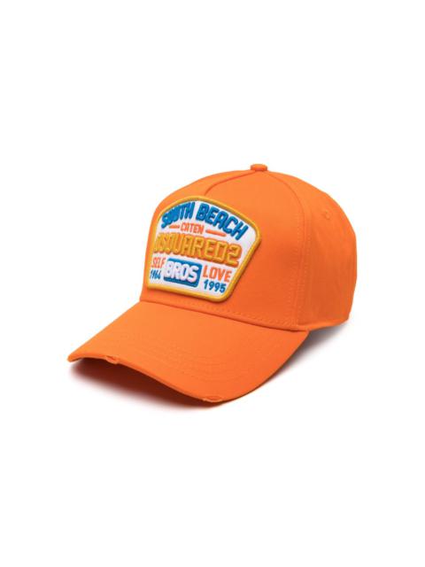 logo-patch cotton baseball cap