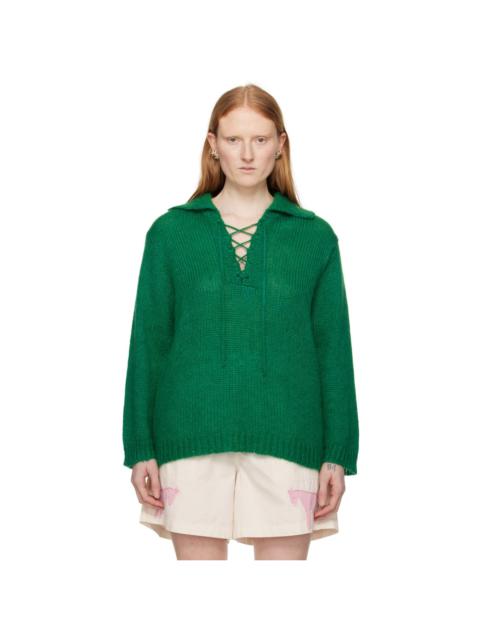 BODE Green Alpine Sweater