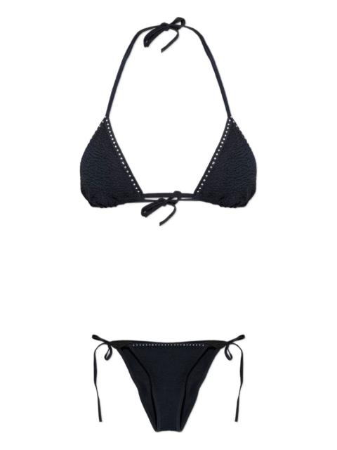 Hunza G Gina Swarovski® crinkle bikini