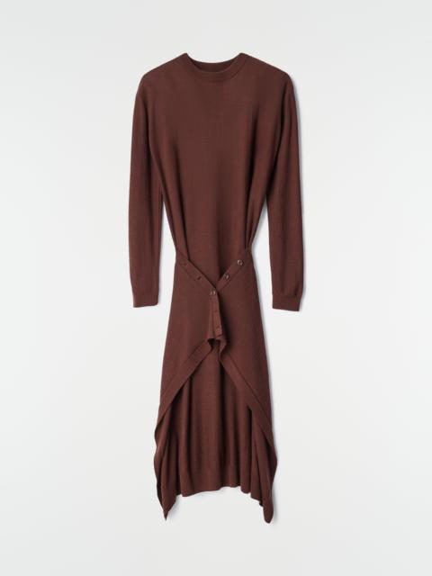 Lemaire BUTTONED DRESS IN MERINO WOOL BLEND