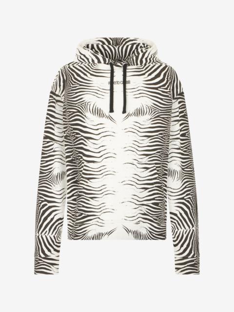 Roberto Cavalli Zebra Print Sweatshirt