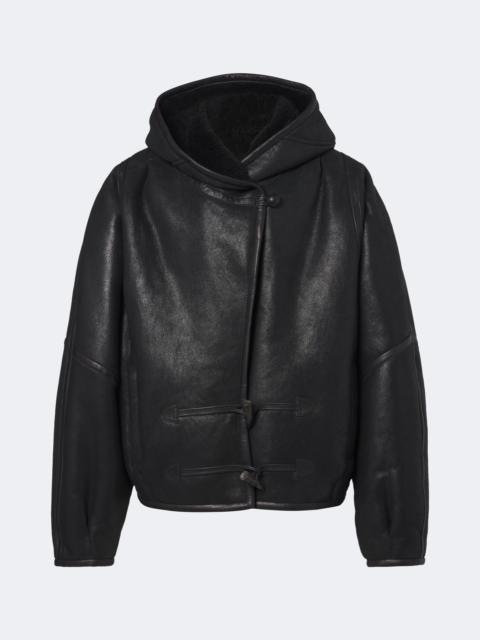 Isabel Marant Amiel hooded leather jacket