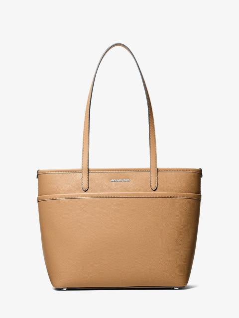 MICHAEL KORS Marlowe Medium Pebbled Leather Pocket Tote Bag