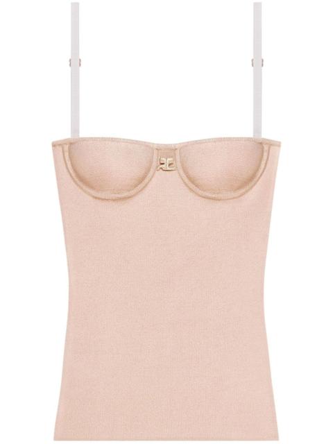 courrèges lingerie interlock top