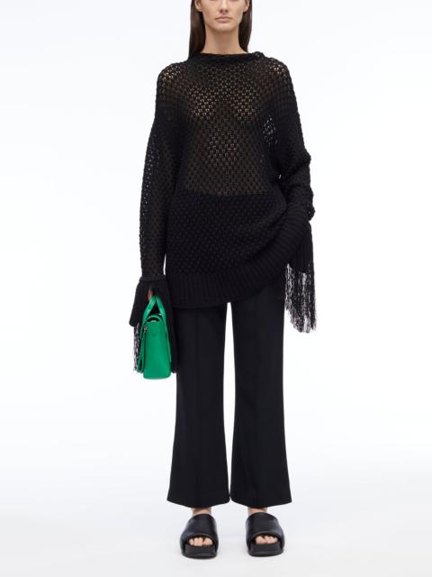 3.1 Phillip Lim Textured Fringe Oversized Pullover