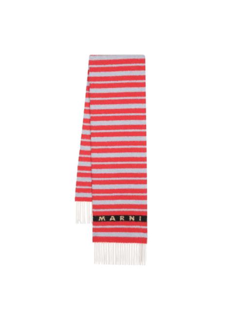 striped wool scarf