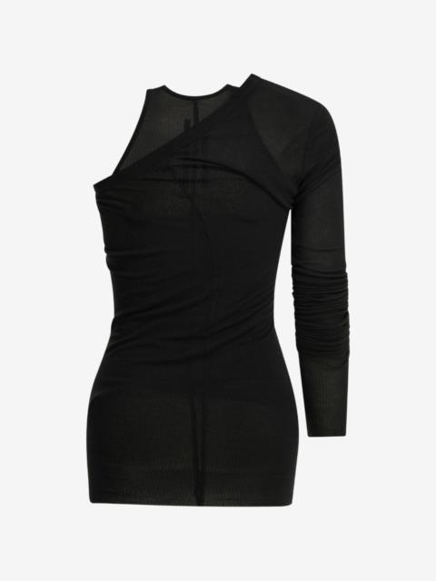 Rick Owens one-shoulder ribbed top