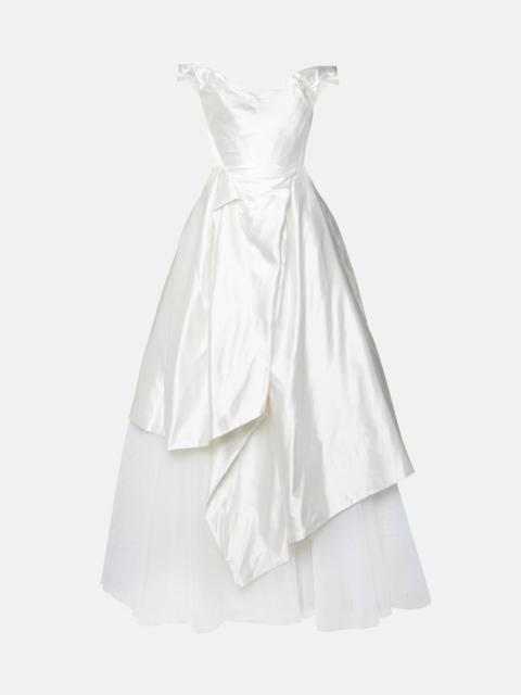 Bridal Nebula silk gown