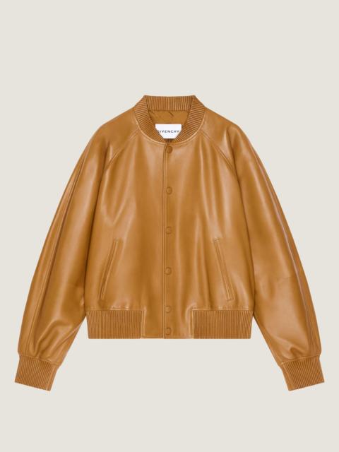 Givenchy COUTURE SEAM RAGLAN BLOUSON IN LEATHER