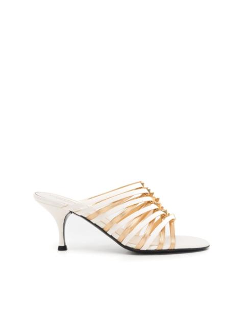 Rockstud 70mm strappy mules