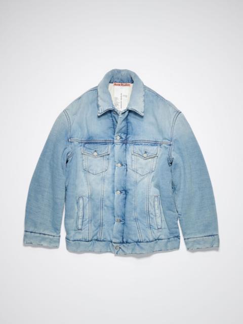 Oversized fit denim jacket - Light blue