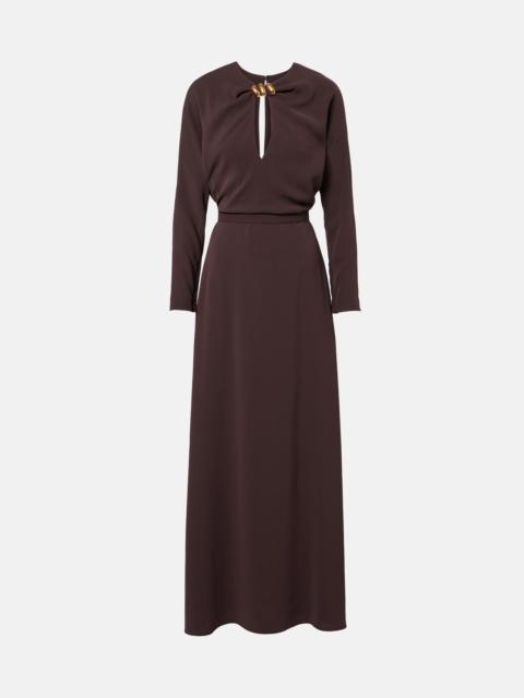 Max Mara Embellished cady maxi dress