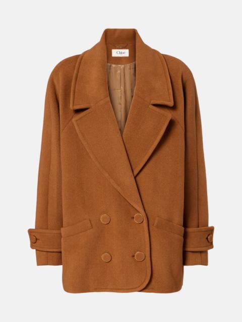 Chloé Double-breasted virgin-wool coat