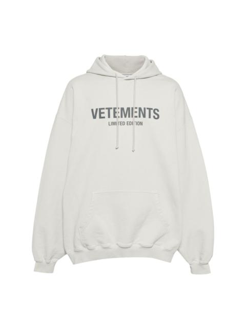 VETEMENTS Limited Edition logo-print hoodie