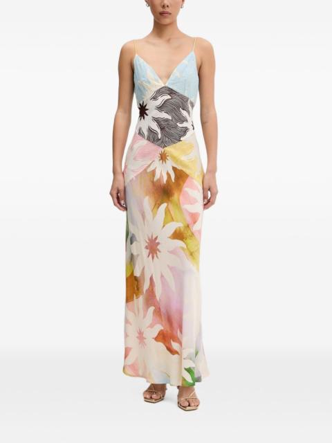 Never Fully Dressed Abstract Soleil Emilia midi dress