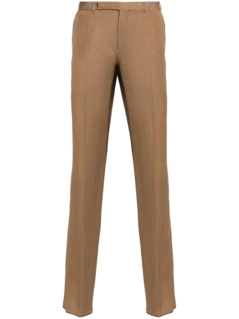 ZEGNA pressed-crease straight-leg trousers