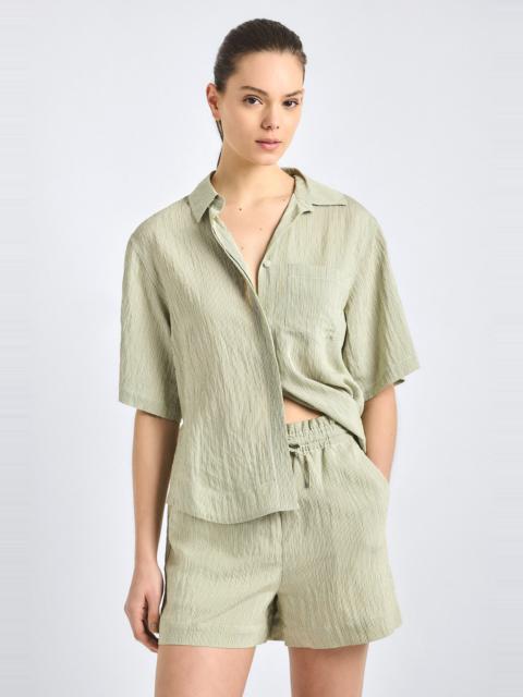 DEREK LAM 10 CROSBY KEATON SPLIT SLEEVE BUTTON FRONT