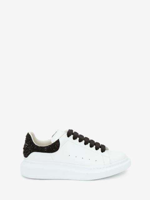 Alexander McQueen Men's Oversized Sneaker in White/Jet Black