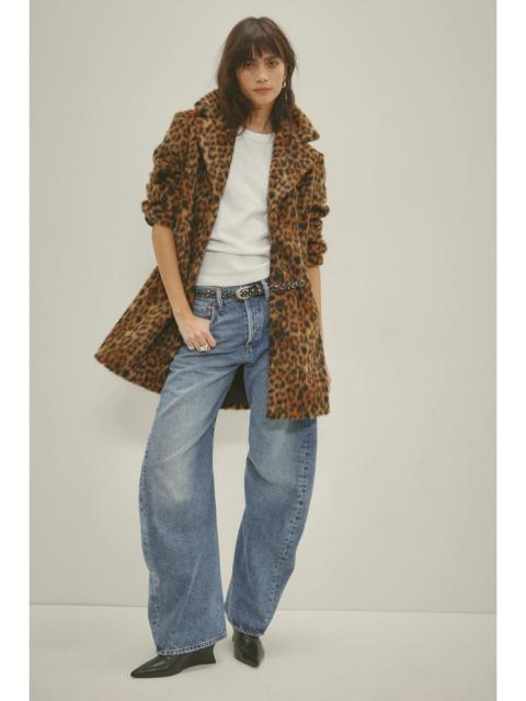 FREE PEOPLE Delancy Leopard Lady Coat
