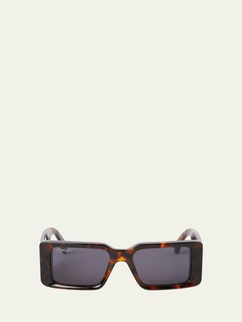 Off-White Men's Milano Acetate Rectangle Sunglasses