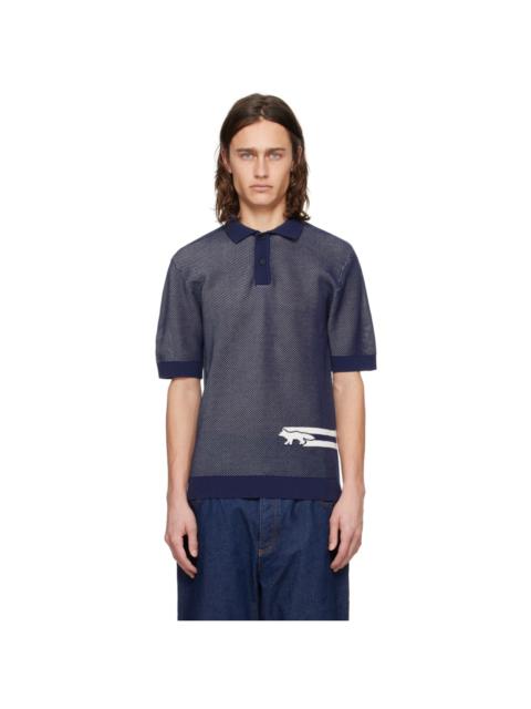 Maison Kitsuné Navy Sheer Polo