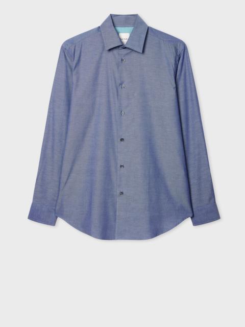 Paul Smith Regular-Fit Blue Cotton-Twill Shirt