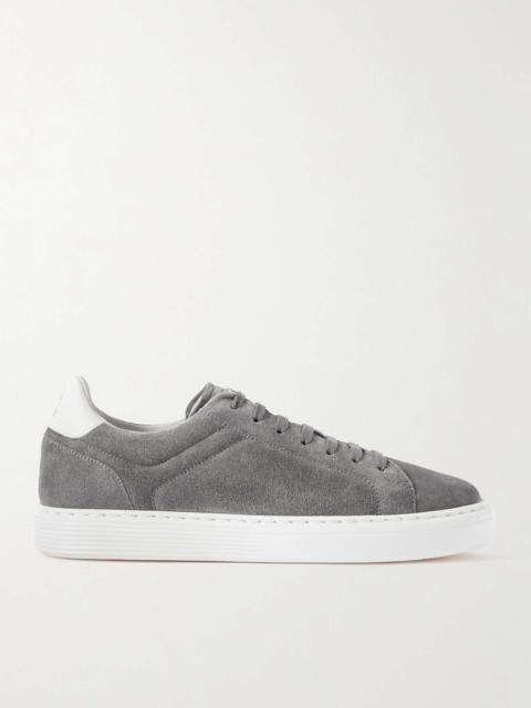 Urano Leather-Trimmed Suede Sneakers