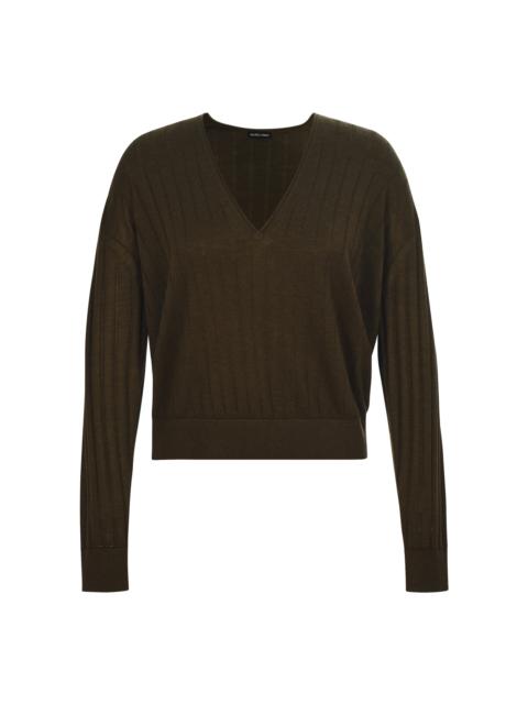 RACHEL COMEY Marion Cashmere-Silk Sweater green