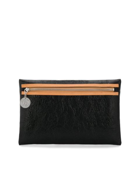 MM6 Maison Margiela textured clutch bag